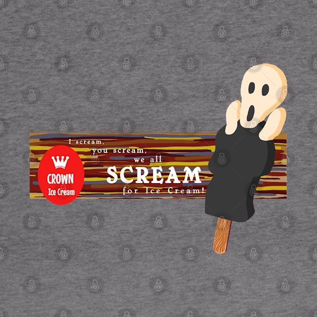 Crown Ice Cream Ad: Scream Vanilla and Licorice Ice Cream by Slabafinety